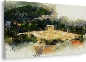 Obraz - Chrám Dia, Atény, Grécko (90x60 cm)
