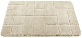 Kúpeľňový koberček Inez béžový, geometrický