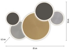 Paul Neuhaus 8008-70-LED Stmievateľné svietidlo Q-PIATO LED/49W/230V 2700-5000K+DO