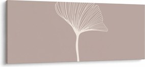 Obraz - Béžové listy N⁰5 (120x50 cm)