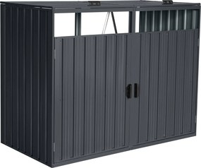 Prístrešok na 2 smetné koše BestBerg BBTS-MK2 / 1,3 m² / 160 × 80 × 122 cm / antracitová