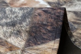 Koberec PATCHWORK 21715 hnedý - imitácia kože krava