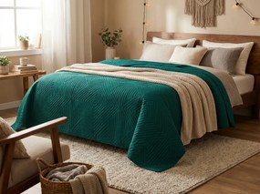 Prehoz na posteľ CALDERA, petrolejový Rozmer: 200 x 220 cm