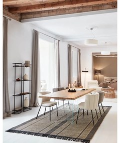 Biele čalúnené jedálenské kreslo Ciselia – Kave Home