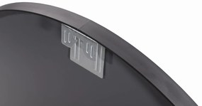 Dekorstudio Okrúhle zrkadlo s čiernym rámom 70cm