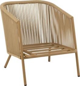 Béžové kovové záhradné kreslo Philibert - 72*83*63cm
