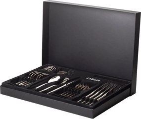 Príborový set 24 ks dezertný - nôž s dutou rúčkou a krátkou čepeľou – Baguette postriebrený - 100947