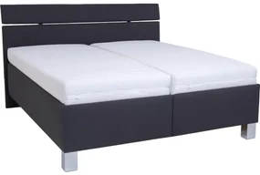Čalúnená posteľ s matracom a úložným priestorom ALIS 180x200 cm antracit PO0036