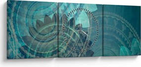 Obraz - Fantasy (s hodinami) (90x30 cm)