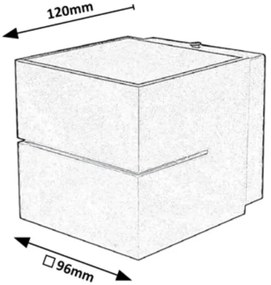 Rabalux 7017 - Nástenné svietidlo KAUNAS 1xG9/10W/230V čierna