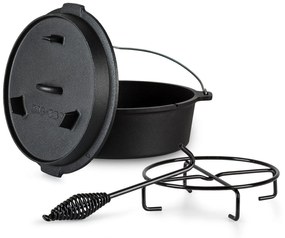 Klarstein Guernsey, prémiový liatinový hrniec, 9.0 barbecue hrniec, liatina, žíhaný, veľkosť L/9 l