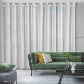 ZÁCLONA NA KRÚŽKOCH MARGO 300X250 CM BIELA