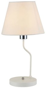 CLX Stolná moderná lampa VLADIMIRO, 1xE14, 60W, biela