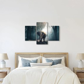 Obraz slona v džungli (90x60 cm)