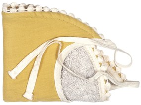 Žltý mušelínový podbradník Kindsgut London