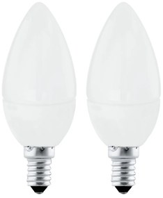 EGLO Sada 2 x LED žiarovka, E14, 4 W, teplá biela