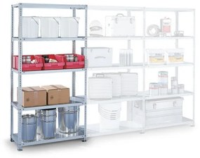 Policový regál FIX, 230 kg, 3000 x 1000 x 500 mm, základný regál