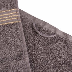 BAVLNENÉ UTERÁKY TIWANO SADA 1 KS 50X90 CM, 1 KS 70X140 CM GRAFITOVÁ