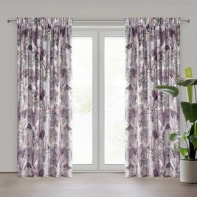 ZATEMŇOVACÍ ZÁVES NA PÁSKE DAVOS2 140X270 CM LISTY