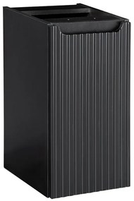 Závesná kúpeľňová skrinka Nova Black D2 81-30-1D čierna