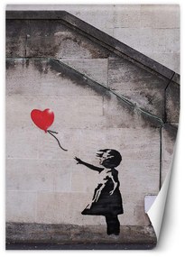 Gario Fototapeta Banksy dievča s balónom Materiál: Vliesová, Rozmery: 200 x 280 cm
