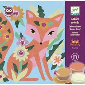 Djeco Koláž: Tvorenie s fluorescenčným pieskom Záhradné svetlá