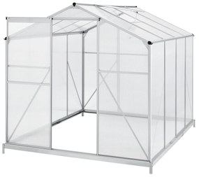 Juskys Hliníkový skleník s 4,75 m základnou plochou a strešným oknom