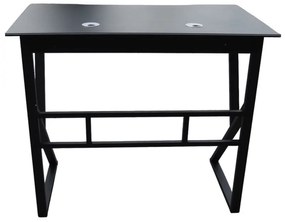 Počítačový stôl v čiernej farbe