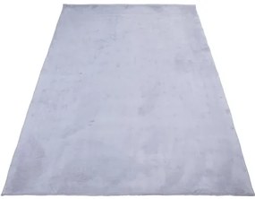 Protišmykový koberec PLUSH strieborný