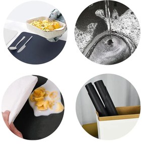 Podložka pod tanier a šálku TRIVAL BLACK (8 ks)