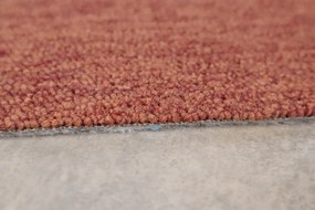 Vopi, Metrážny koberec Astra terra - neúčtujeme odrezky z role, na mieru, šíře 1,33m,1m,2m,3m,4m,na mieru, neúčtujeme odrezky, oranžová, ab (mriežka), chodba / predsieň