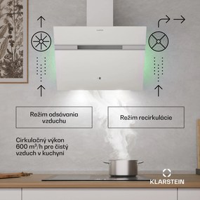 Klarstein Alina digestor, 60 cm, Smart, 600 m³/h, Tichý, EEK A