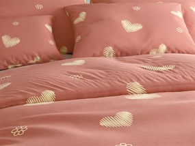 Obliečky z mikrovlákna ORANGE HEART, ružové Rozmer obliečky: 70 x 90 cm | 140 x 200 cm