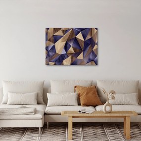 Obraz - 3D drevené trojuholníky (70x50 cm)