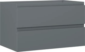 Mexen Orio, kúpeľňová skrinka 80 cm, 2 zásuvky, grafitová matná, 91A10-08047-2-BFF66