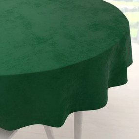 Biante Zamatový okrúhly obrus Velvet Premium SVP-032 Zelený Ø 80 cm