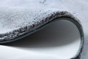 Koberec LAPIN Shaggy kruh sivý / slonia kosť protišmykový