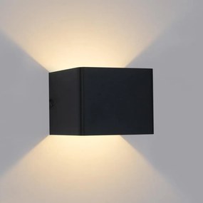 Brilagi - LED vonkajšie nástenné svietidlo DONNANI LED/5W/230V 10 cm čierne IP44