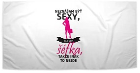 Sablio Uterák Neznášam byť sexy, ale som Šéfka - 50x100 cm