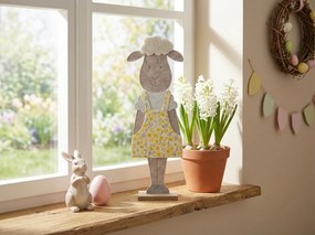 Veľkonočná dekorácia FELT OVCA 50 cm - viac farieb Farba: Zelená