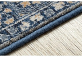 Vlnený kusový koberec Hamid modrý 80x150cm