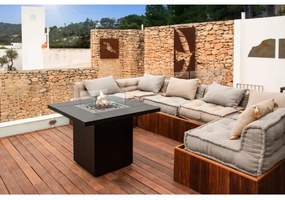 Planika Square Table GAS - Vonkajší plynový krb 79,7x90 cm 10kW