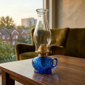 Brilagi - petrolejová lampa MERLIN modrá