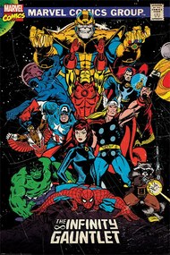 Plagát, Obraz - Marvel Retro - The Infinity Gauntlet