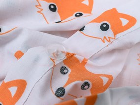 Bavlnené obliečky do postieľky LÍŠKA biele