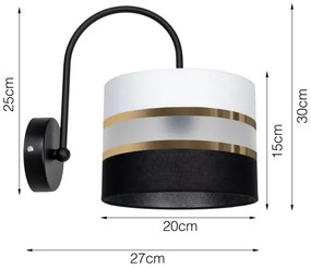 Nástenné svietidlo CORAL 1xE27/60W/230V čierna