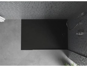 Mexen Amon, SMC obdĺžniková sprchová vanička 100 x 80 cm, čierna, 4F708010
