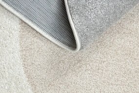 Koberec FUSION Shape 5706 biely / svetlosivý / zlatý