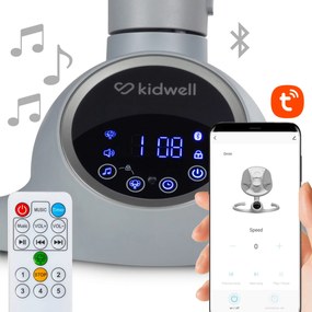 Elektrické hojdacie kreslo Kidwell REVE 2 v 1 s Bluetooth a aplikáciou Tuya