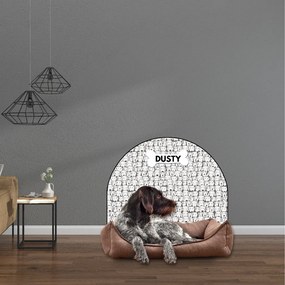 120x96cm Ochranná textilná nálepka na stenu - Oblúk - Psy Veľkosť: 83x60cm, Motív: s menom